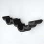 Hanah Home Wc018 Portarrollos de Papel Higiénico de Madera Negro 62x9x16 cm